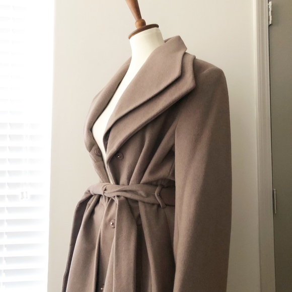 T Tahari Jackets & Blazers - T Tahari Womens Alice Wool-Blend Coat Size L